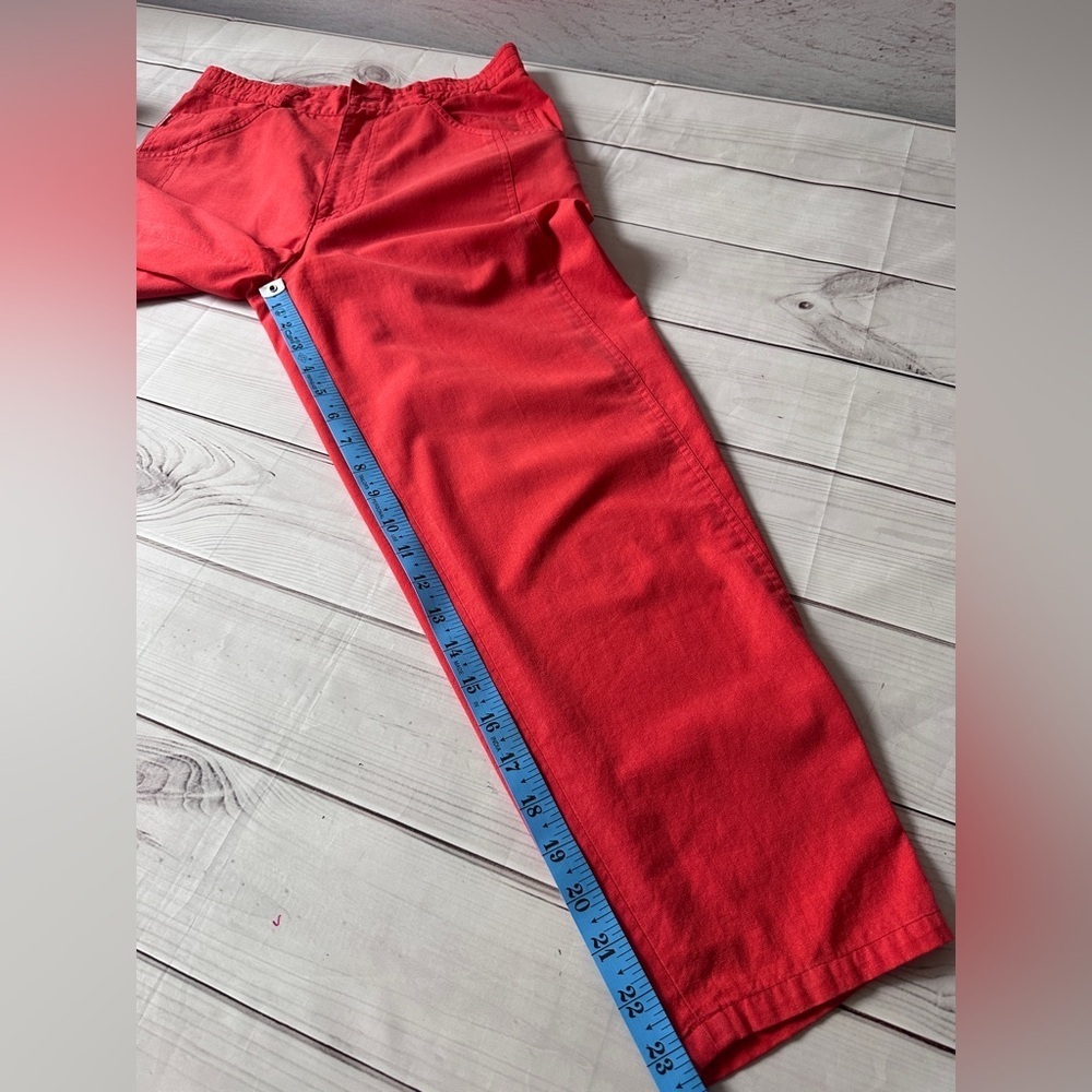 Vintage 1980s Gitano High-Waisted Red Tapered Pants - Size 5/6 Retro Office - Picture 9 of 9